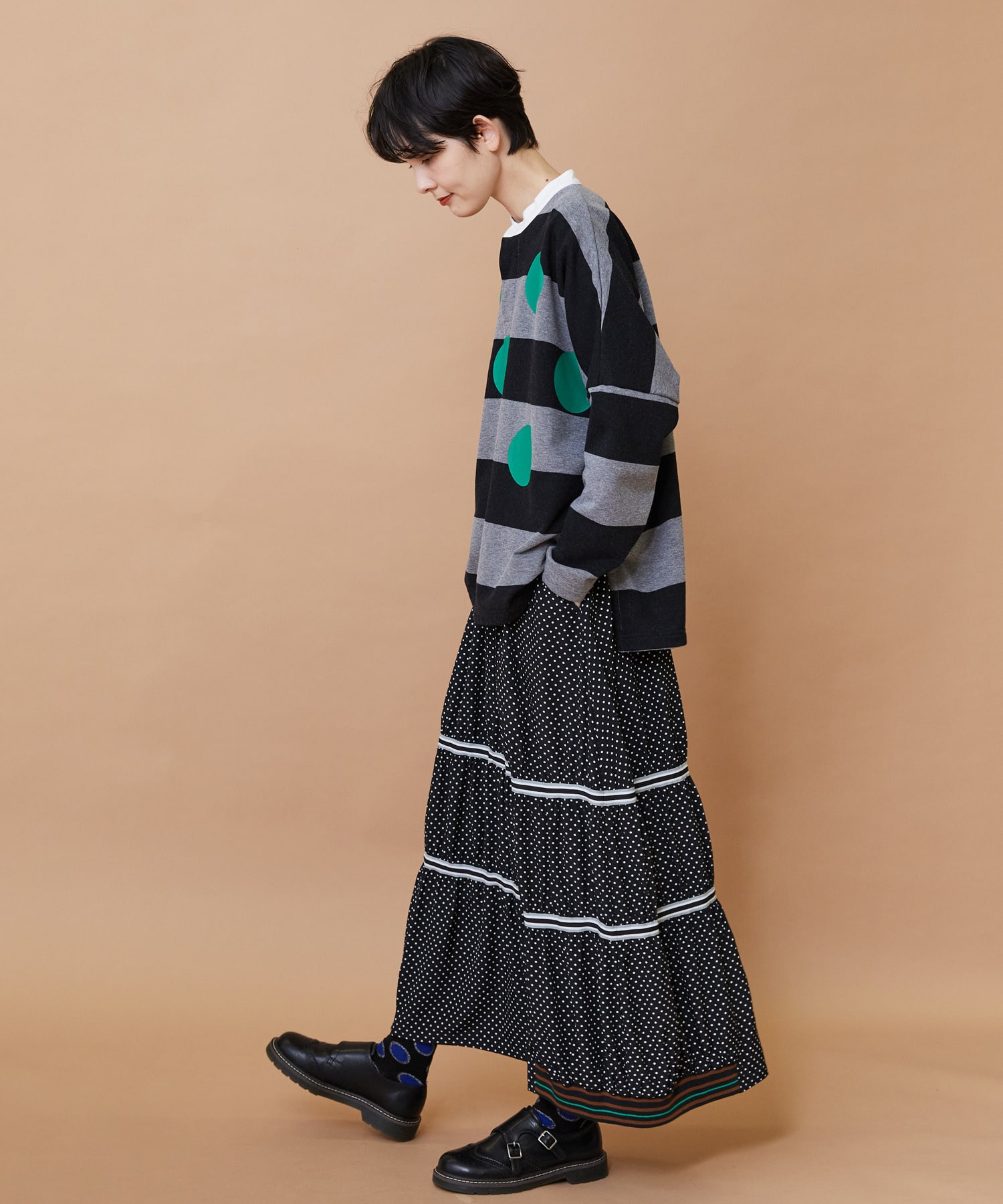 【FRAPBOIS】スプラッシュドット スカート 詳細画像 ブラック 19