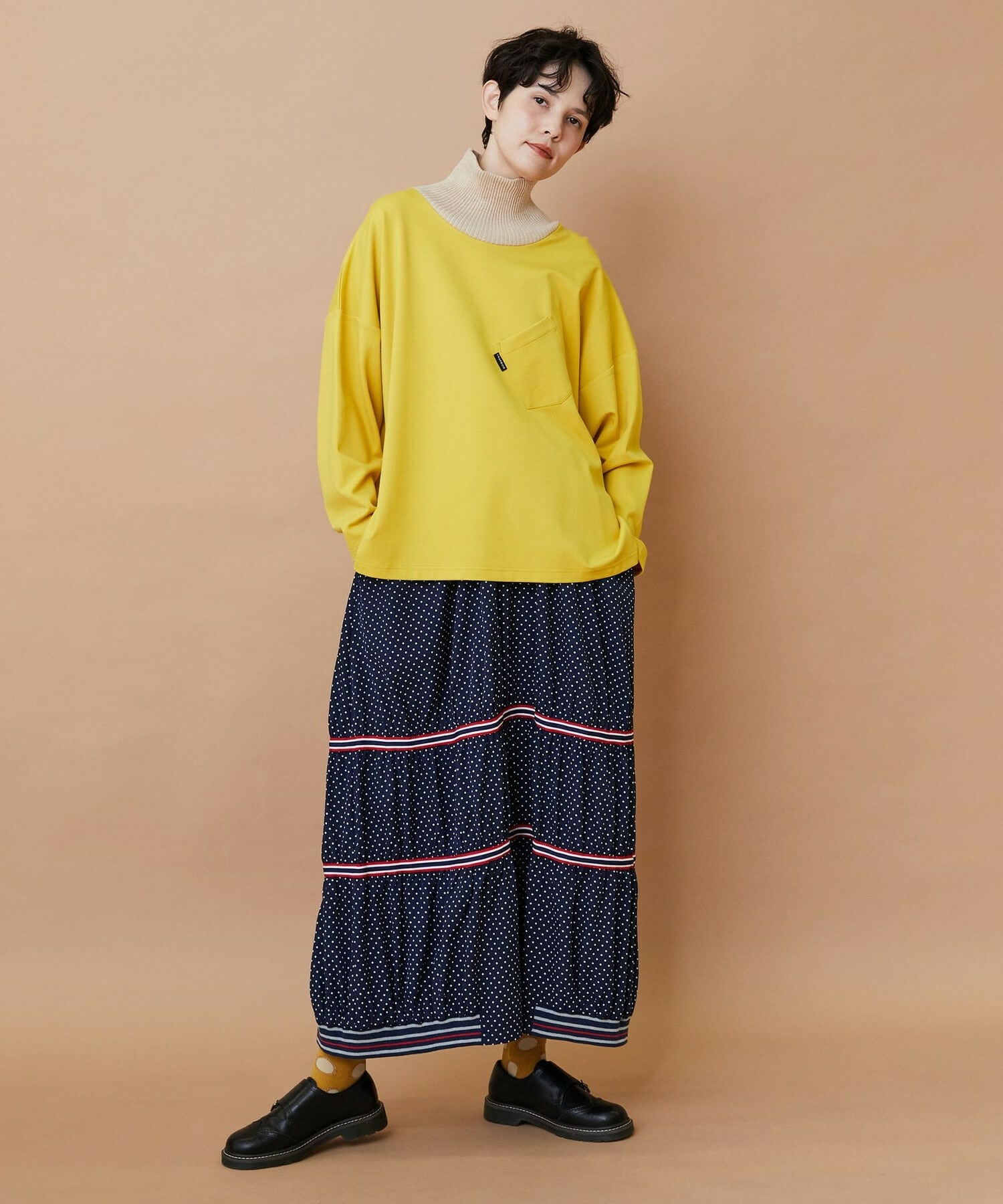 【FRAPBOIS】スプラッシュドット スカート 詳細画像 ブラック 6