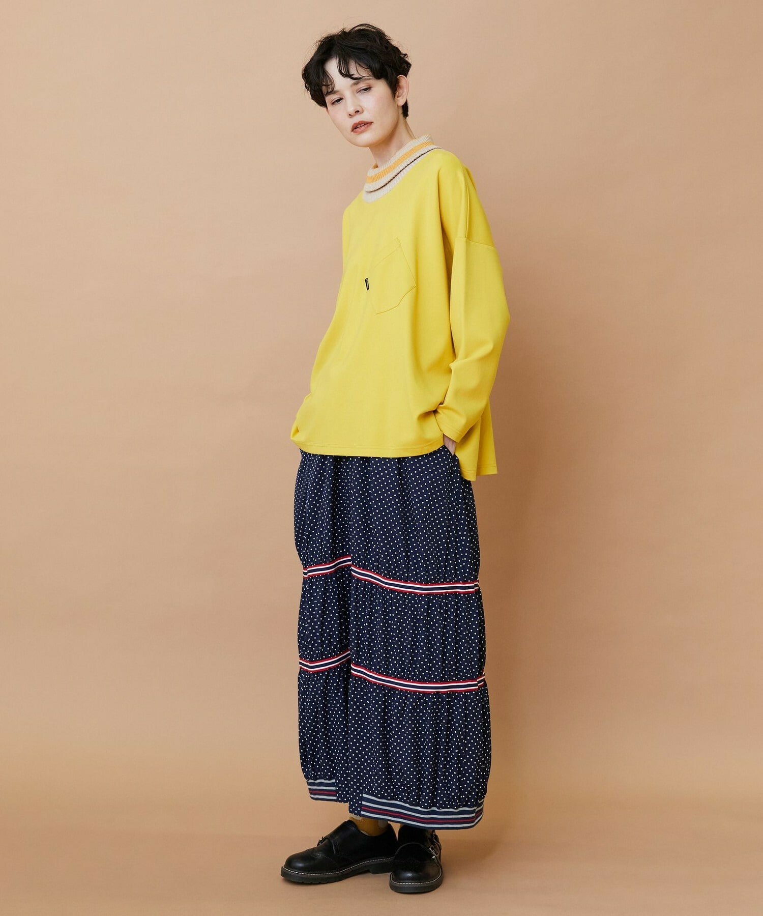 【FRAPBOIS】スプラッシュドット スカート 詳細画像 ブラック 7