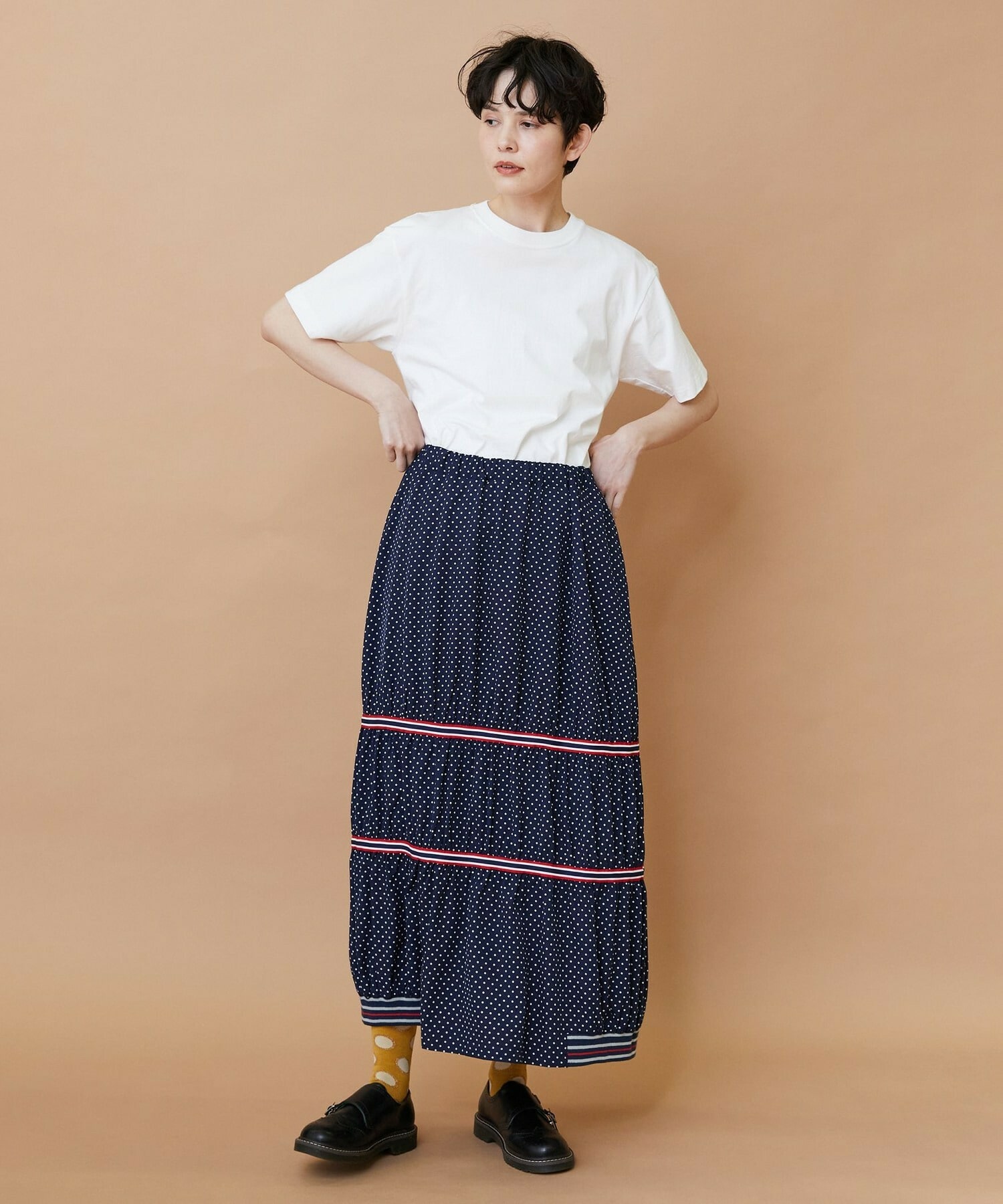 【FRAPBOIS】スプラッシュドット スカート 詳細画像 ブラック 9