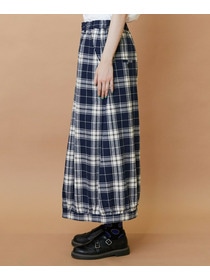 【FRAPBOIS】チェックパッチスカート 詳細画像 ブラウン 1