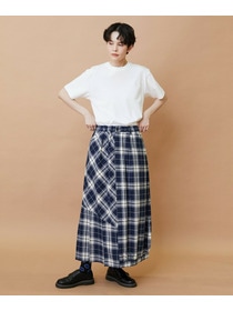 【FRAPBOIS】チェックパッチスカート 詳細画像 ブラウン 11