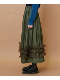 【FRAPBOIS】ブーケスカート 詳細画像 ブラック 1