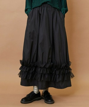 【FRAPBOIS】ブーケスカート 詳細画像 ブラック 1
