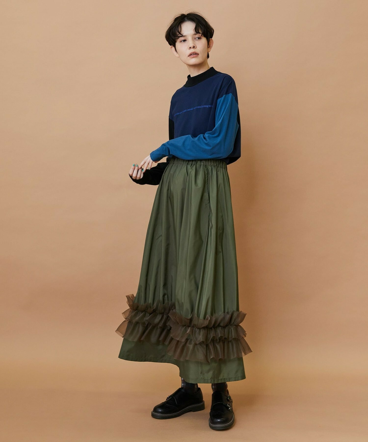 【FRAPBOIS】ブーケスカート 詳細画像 ブラック 7