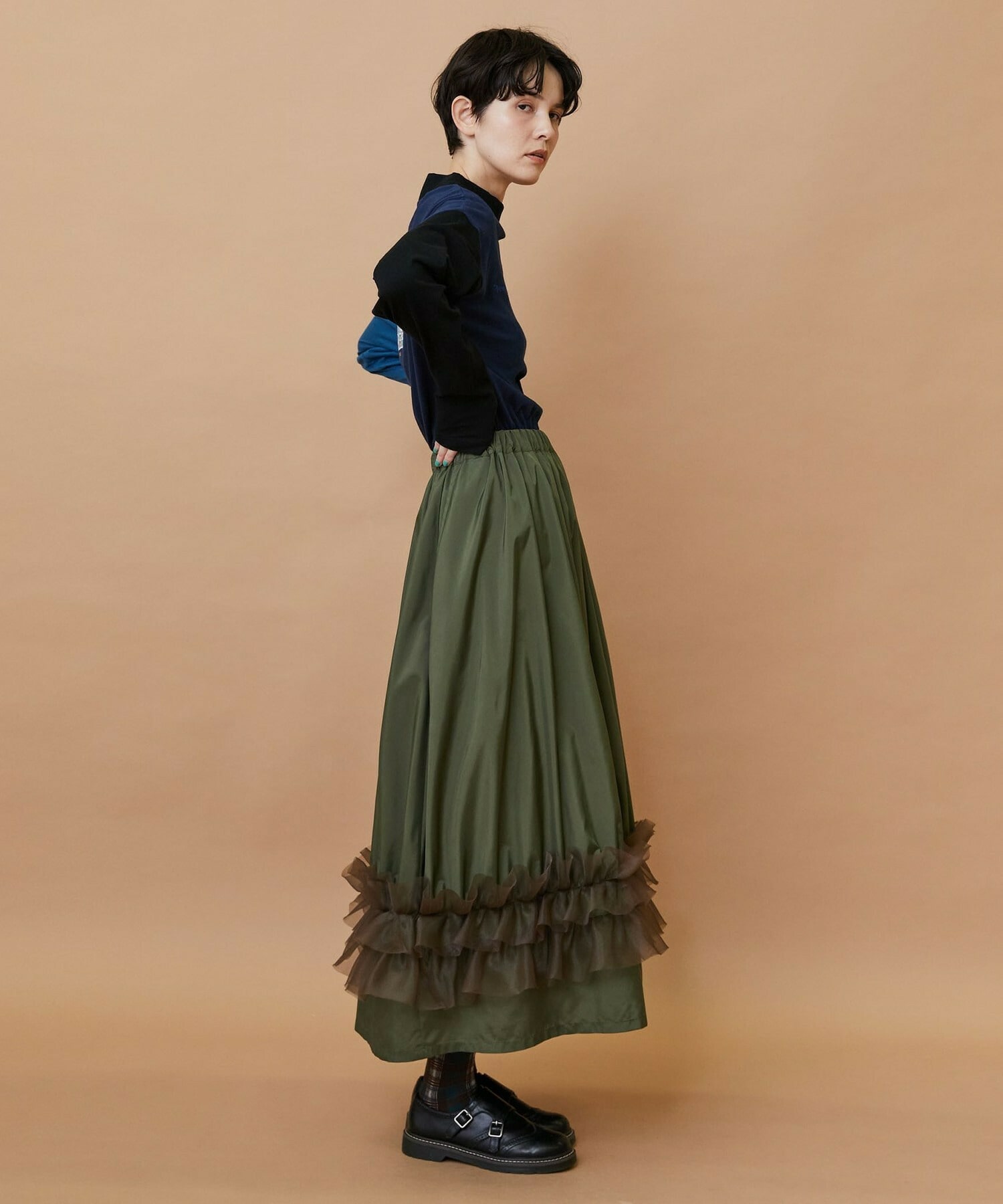 【FRAPBOIS】ブーケスカート 詳細画像 ブラック 9