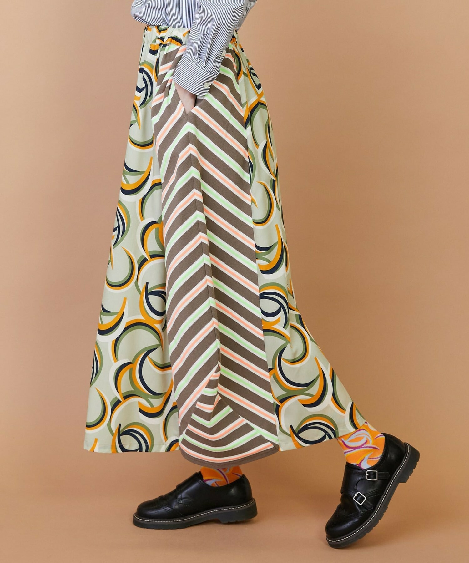 【FRAPBOIS】ウォーターサーフェス スカート 詳細画像 ベージュ 12