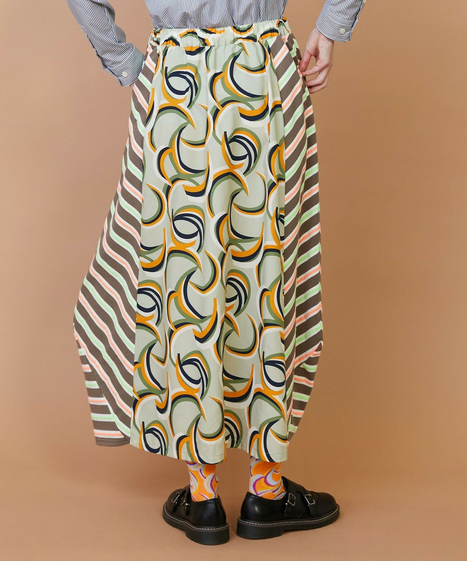 【FRAPBOIS】ウォーターサーフェス スカート 詳細画像 ベージュ 13