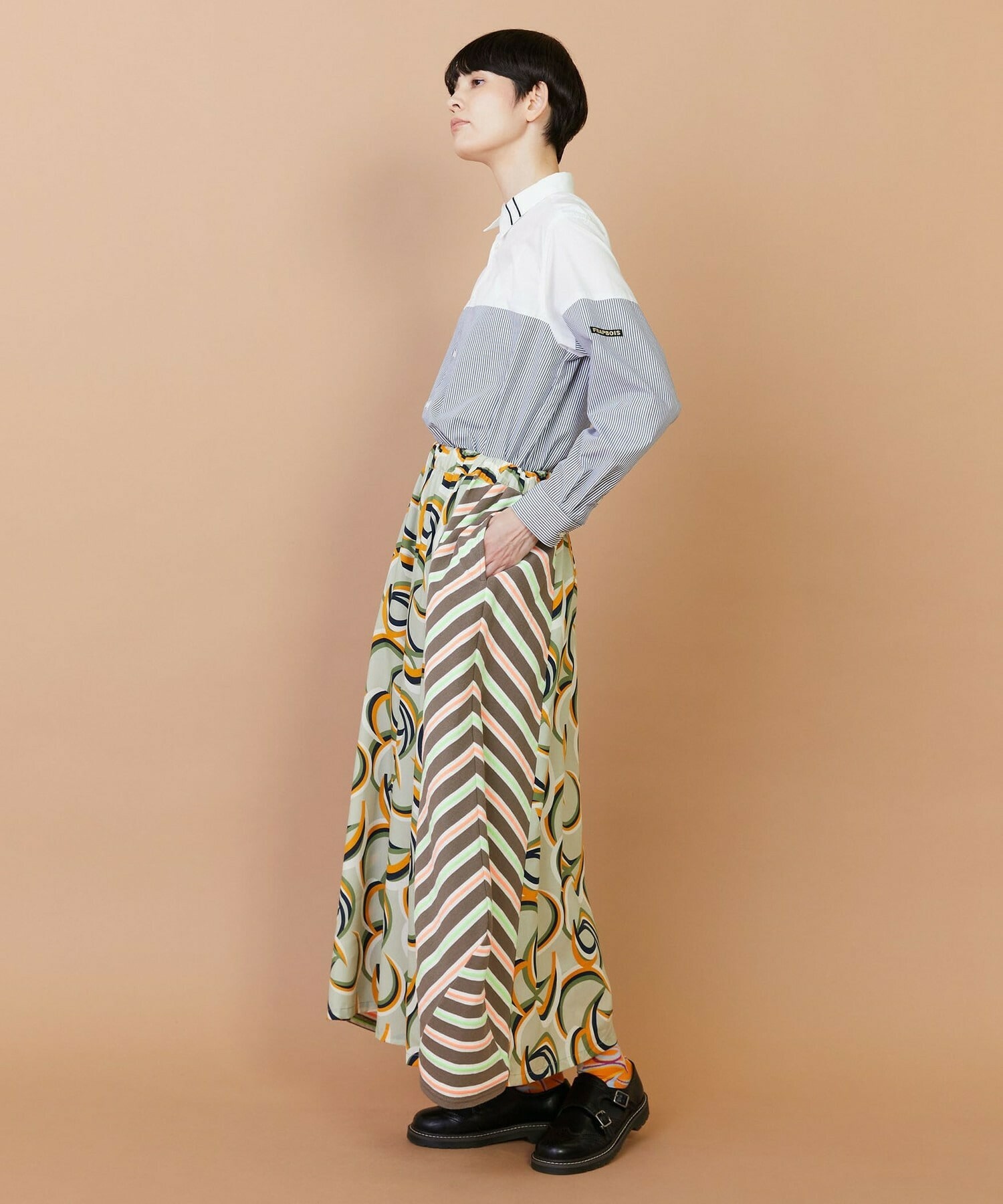 【FRAPBOIS】ウォーターサーフェス スカート 詳細画像 ベージュ 16