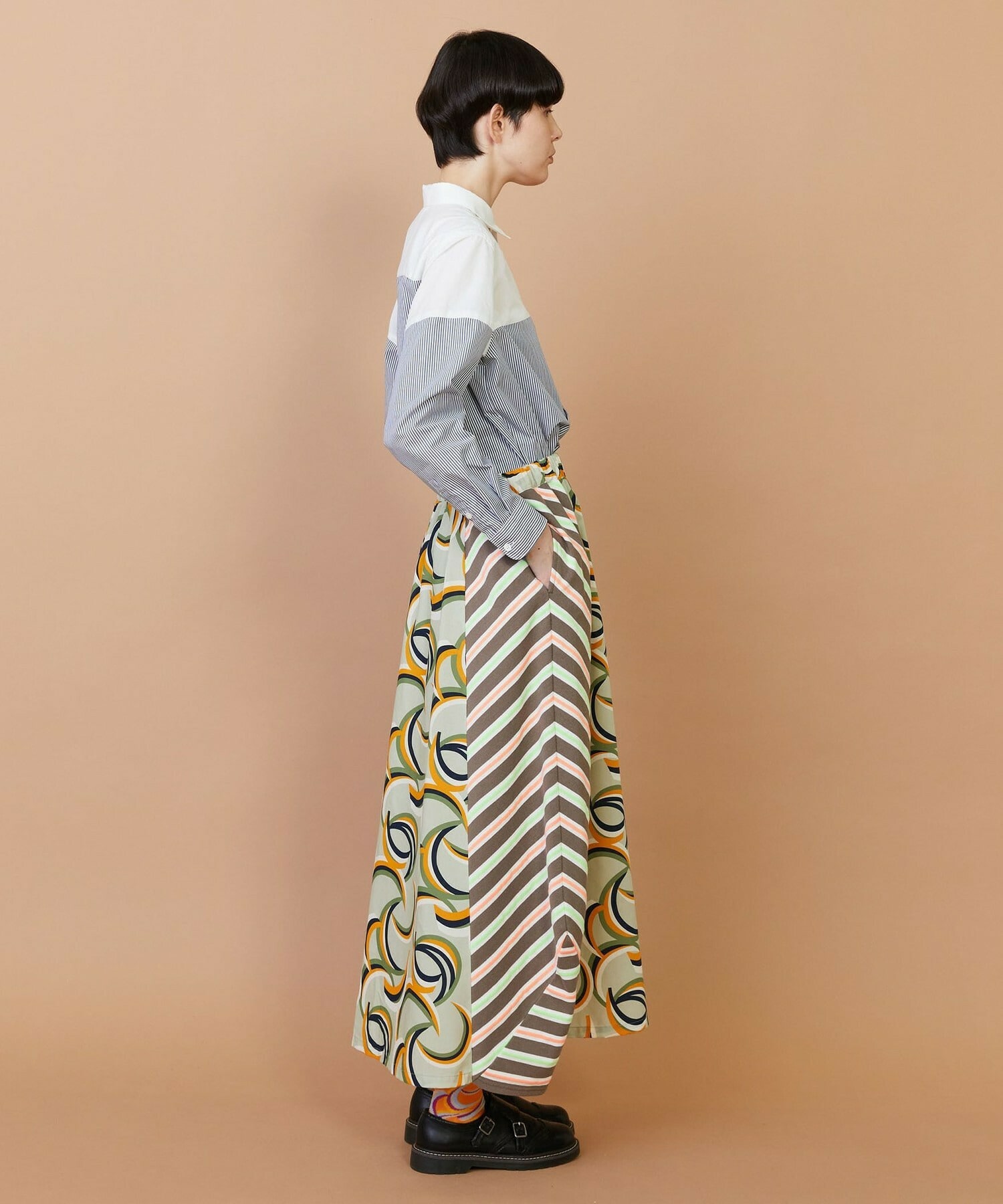 【FRAPBOIS】ウォーターサーフェス スカート 詳細画像 ベージュ 18