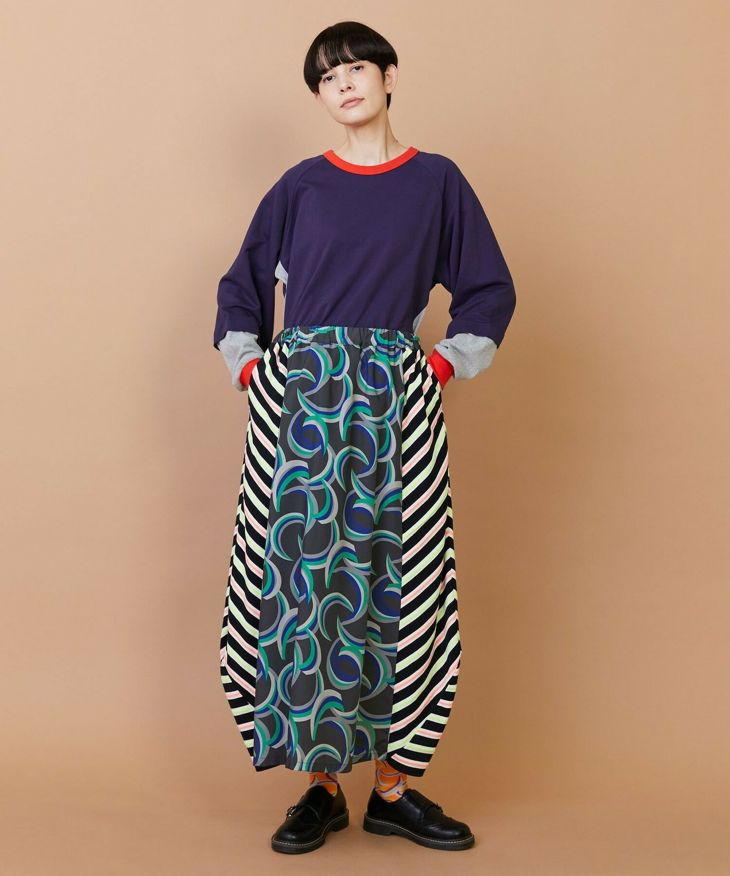 【FRAPBOIS】ウォーターサーフェス スカート 詳細画像 ベージュ 7