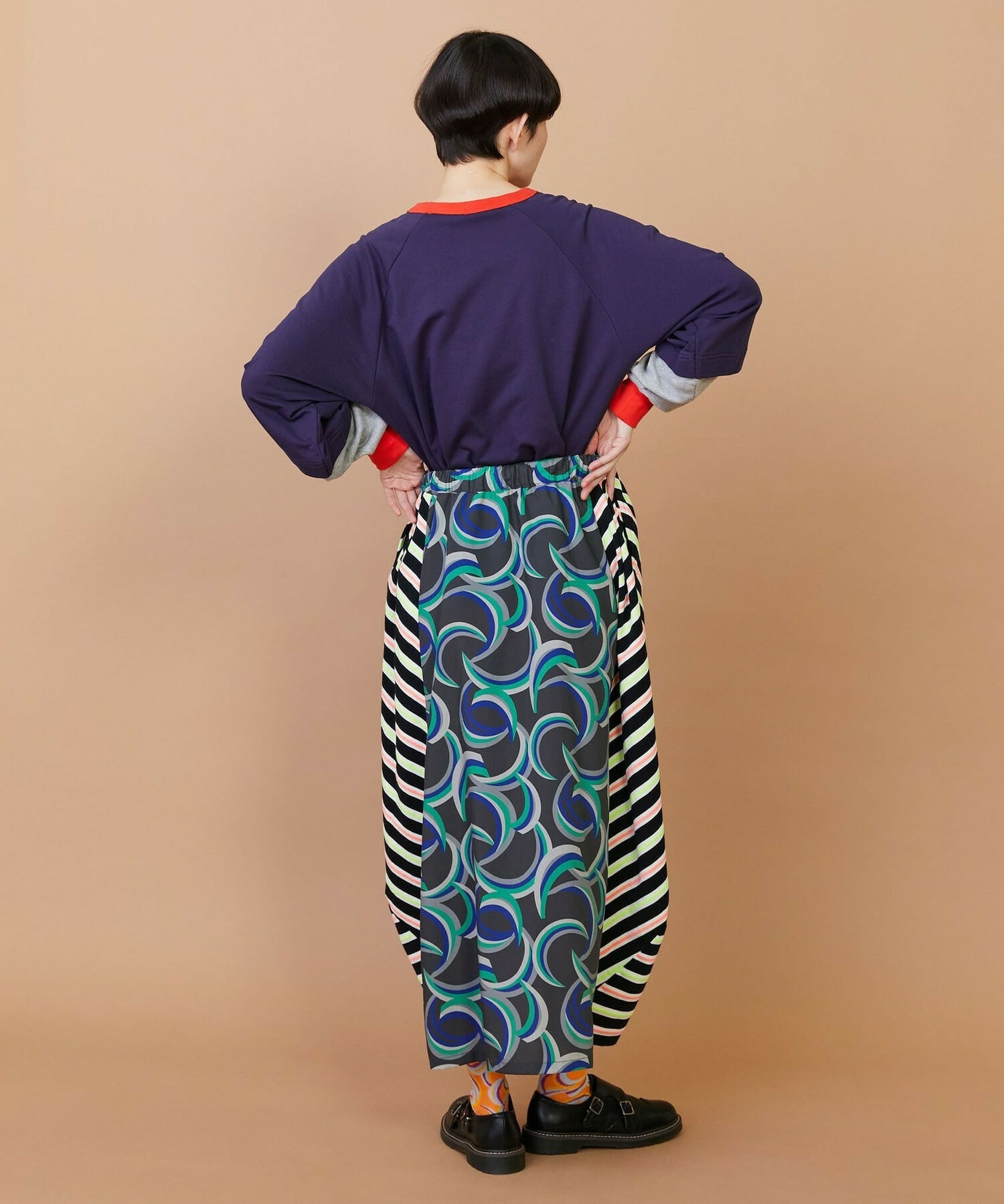 【FRAPBOIS】ウォーターサーフェス スカート 詳細画像 ベージュ 9