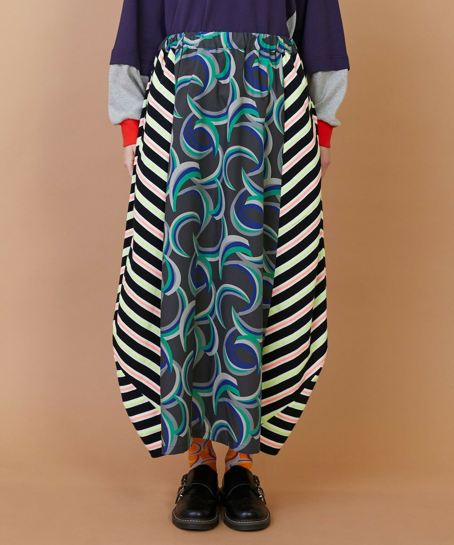 【FRAPBOIS】ウォーターサーフェス スカート 詳細画像 チャコールグレー 1