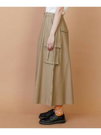 【FRAPBOIS】バックサテン スカート 詳細画像 グリーン 1