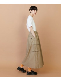 【FRAPBOIS】バックサテン スカート 詳細画像 グリーン 10