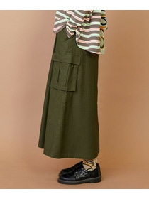 【FRAPBOIS】バックサテン スカート 詳細画像 グリーン 12