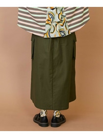 【FRAPBOIS】バックサテン スカート 詳細画像 グリーン 13