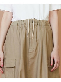 【FRAPBOIS】バックサテン スカート 詳細画像 グリーン 5