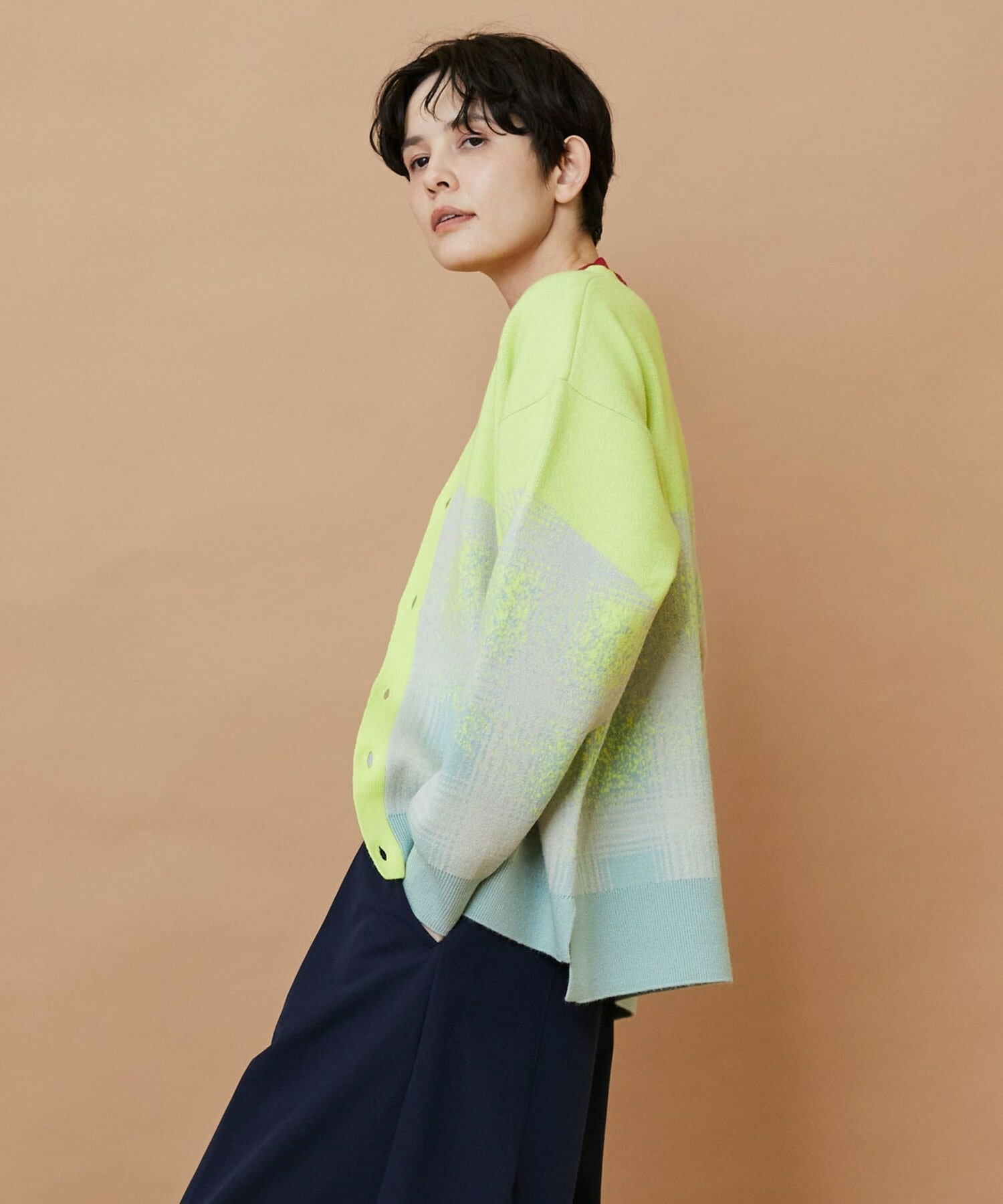 【FRAPBOIS】グラーチェニット カーディガン 詳細画像 イエロー 11