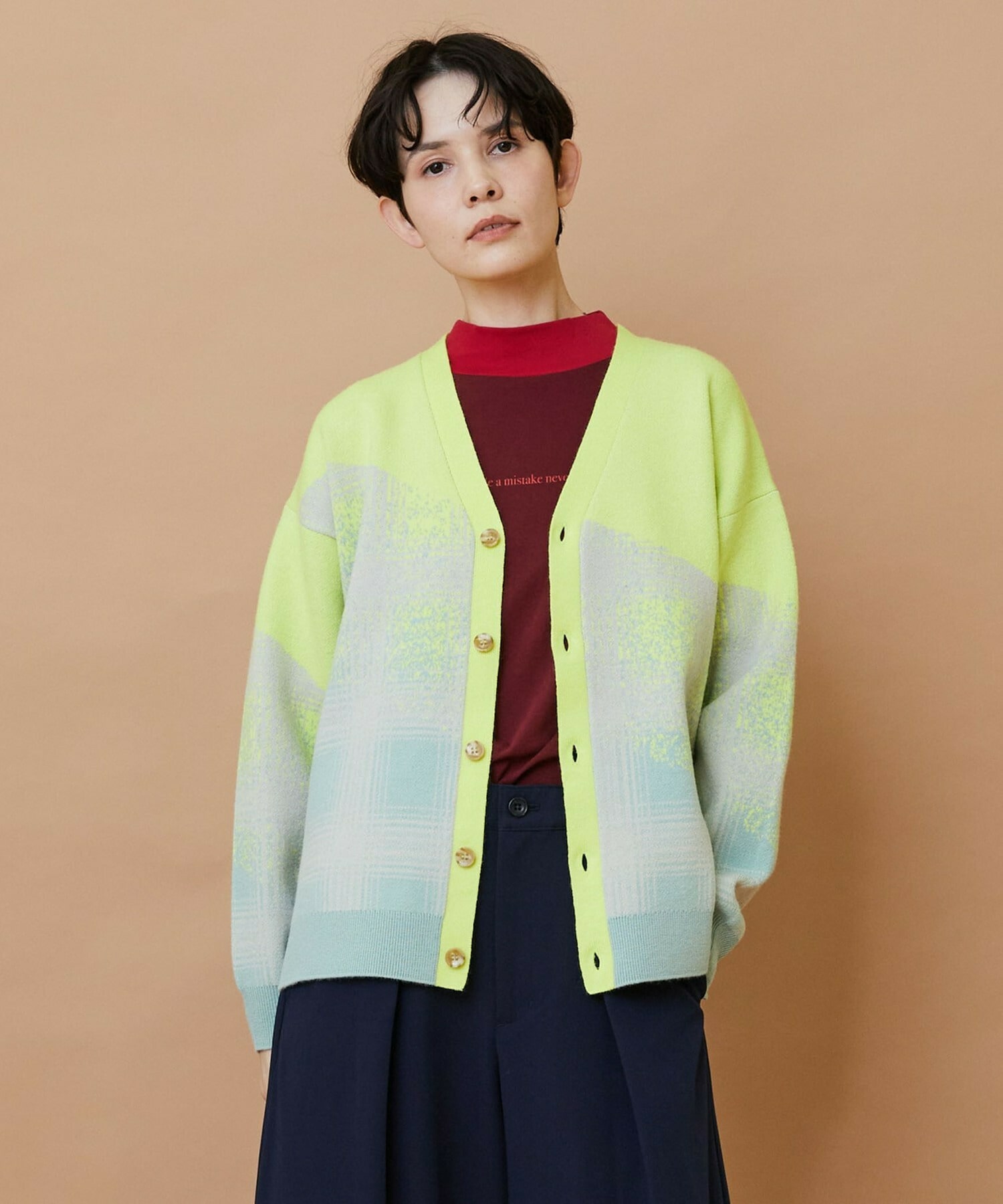 【FRAPBOIS】グラーチェニット カーディガン 詳細画像 イエロー 1