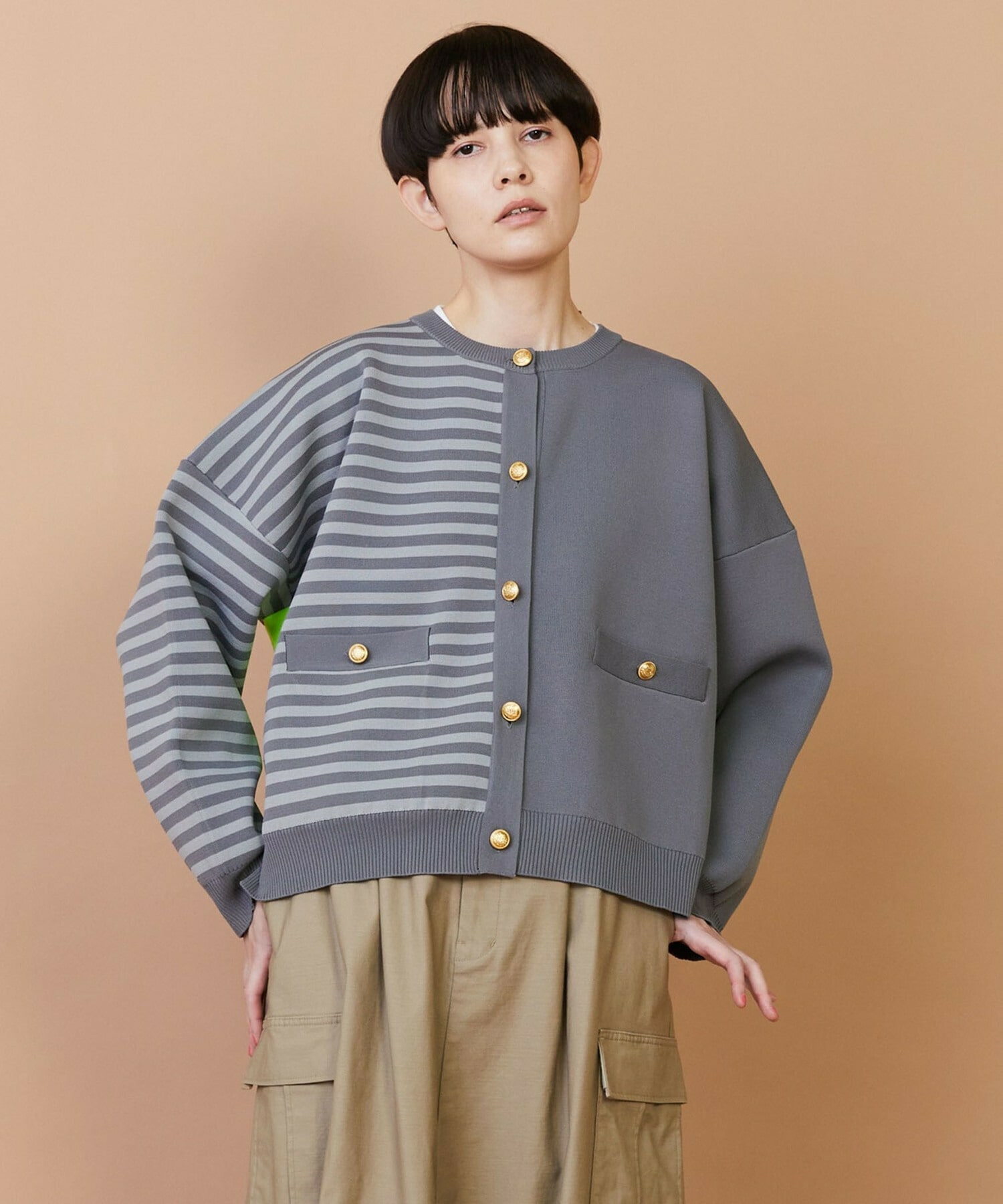 【FRAPBOIS】ミラノカーデ 詳細画像 グレー 1