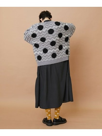 【FRAPBOIS】ウェーブドット ジャガードニット 詳細画像 グレー 15