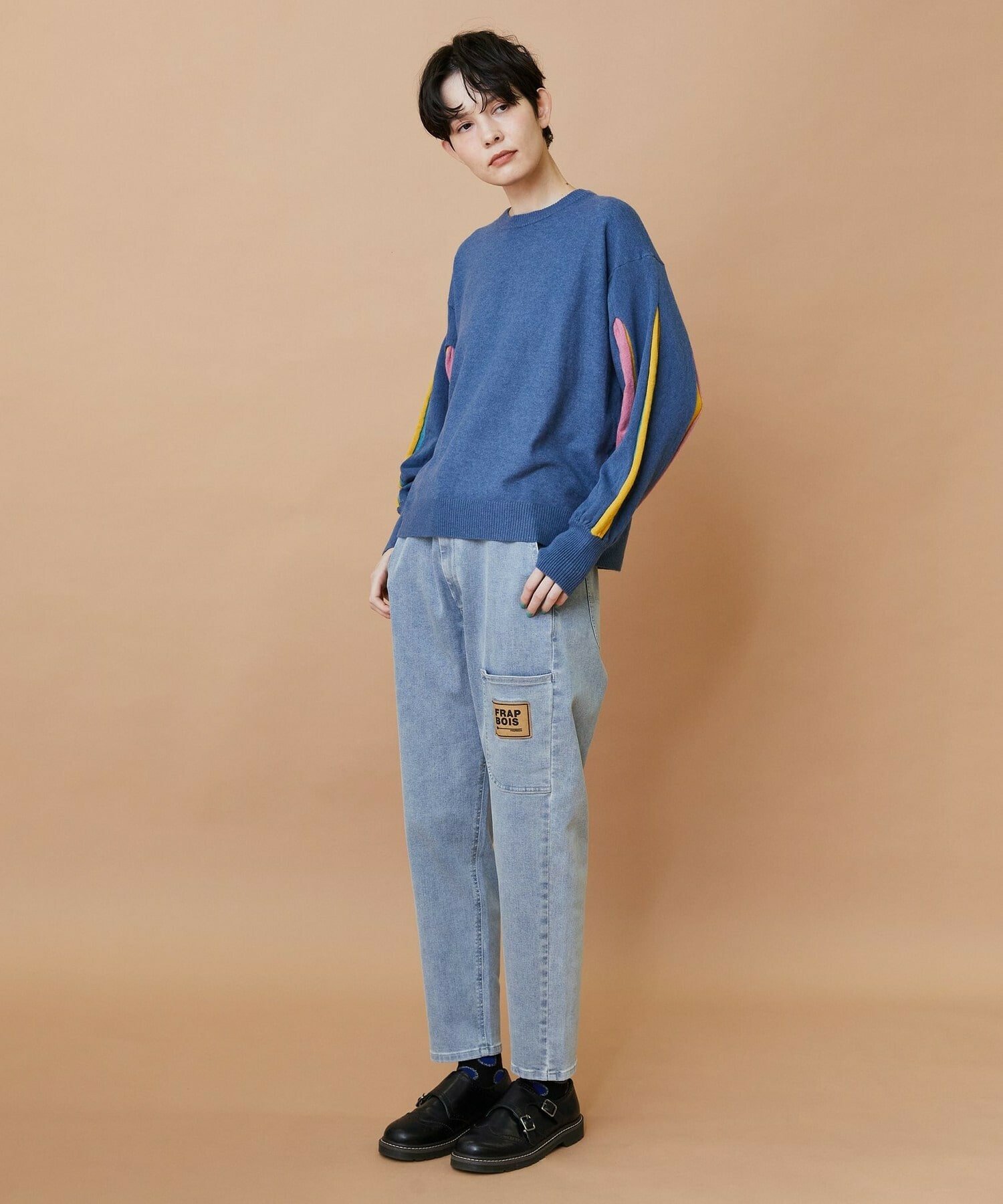 【FRAPBOIS】ボックスニット 詳細画像 ブラック 5