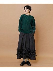 【FRAPBOIS】プレーティンニット プルオーバー 詳細画像 チャコールグレー 15