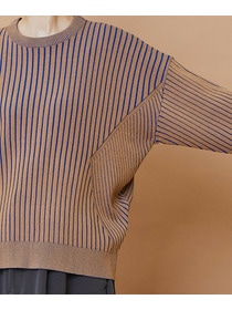 【FRAPBOIS】プレーティンニット プルオーバー 詳細画像 チャコールグレー 4