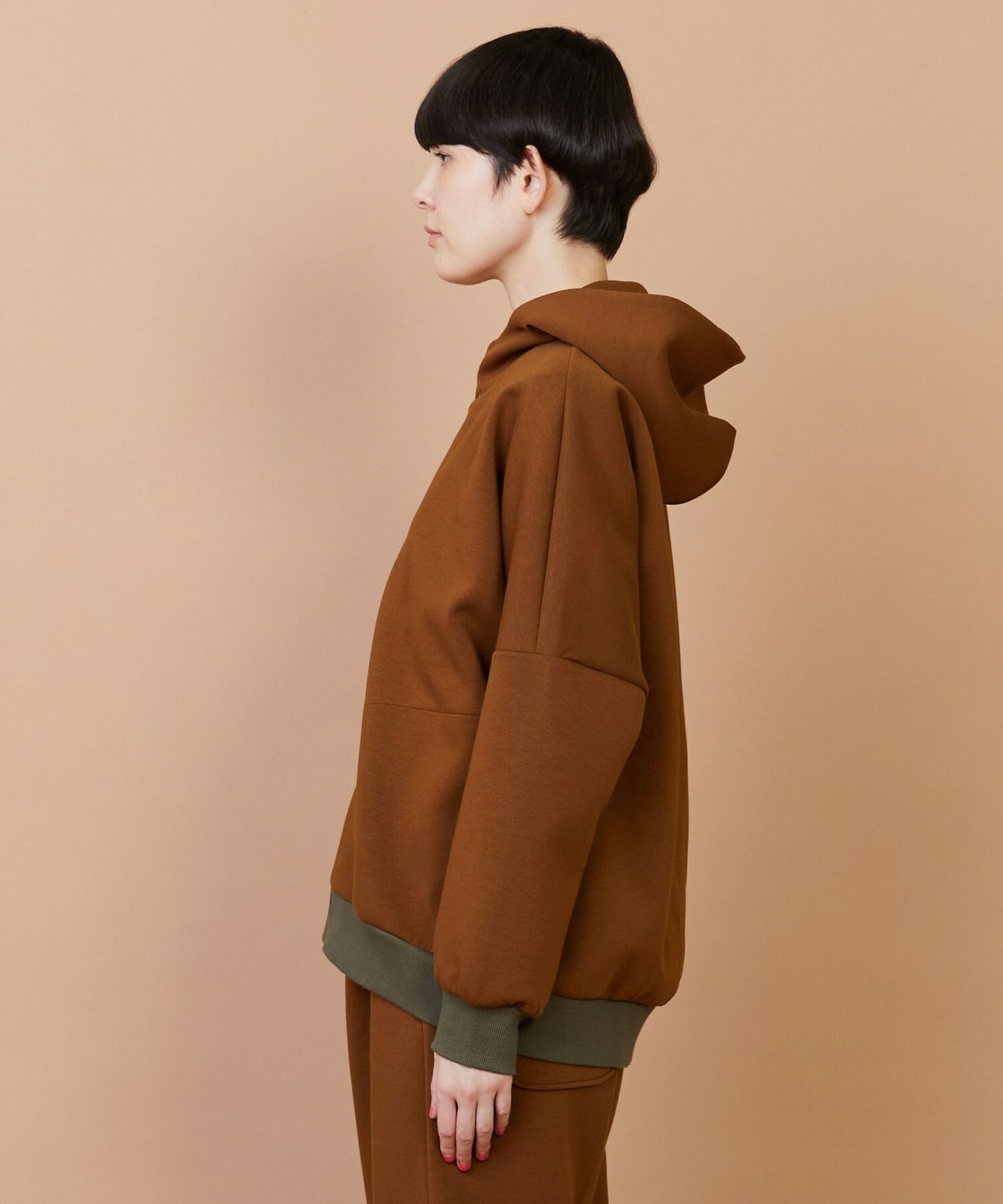 【FRAPBOIS】ライトスウェット ジップアップパーカー 詳細画像 ネイビー 1