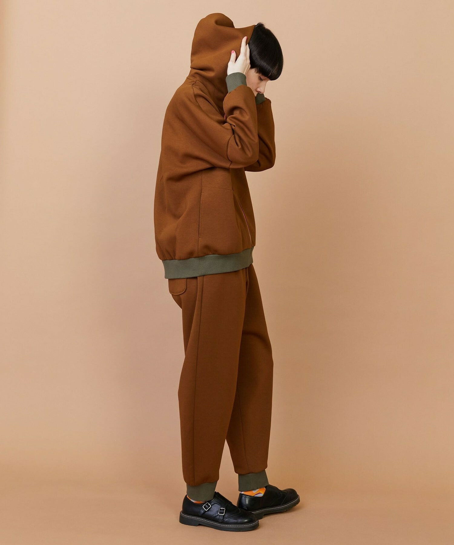 【FRAPBOIS】ライトスウェット ジップアップパーカー 詳細画像 ネイビー 10