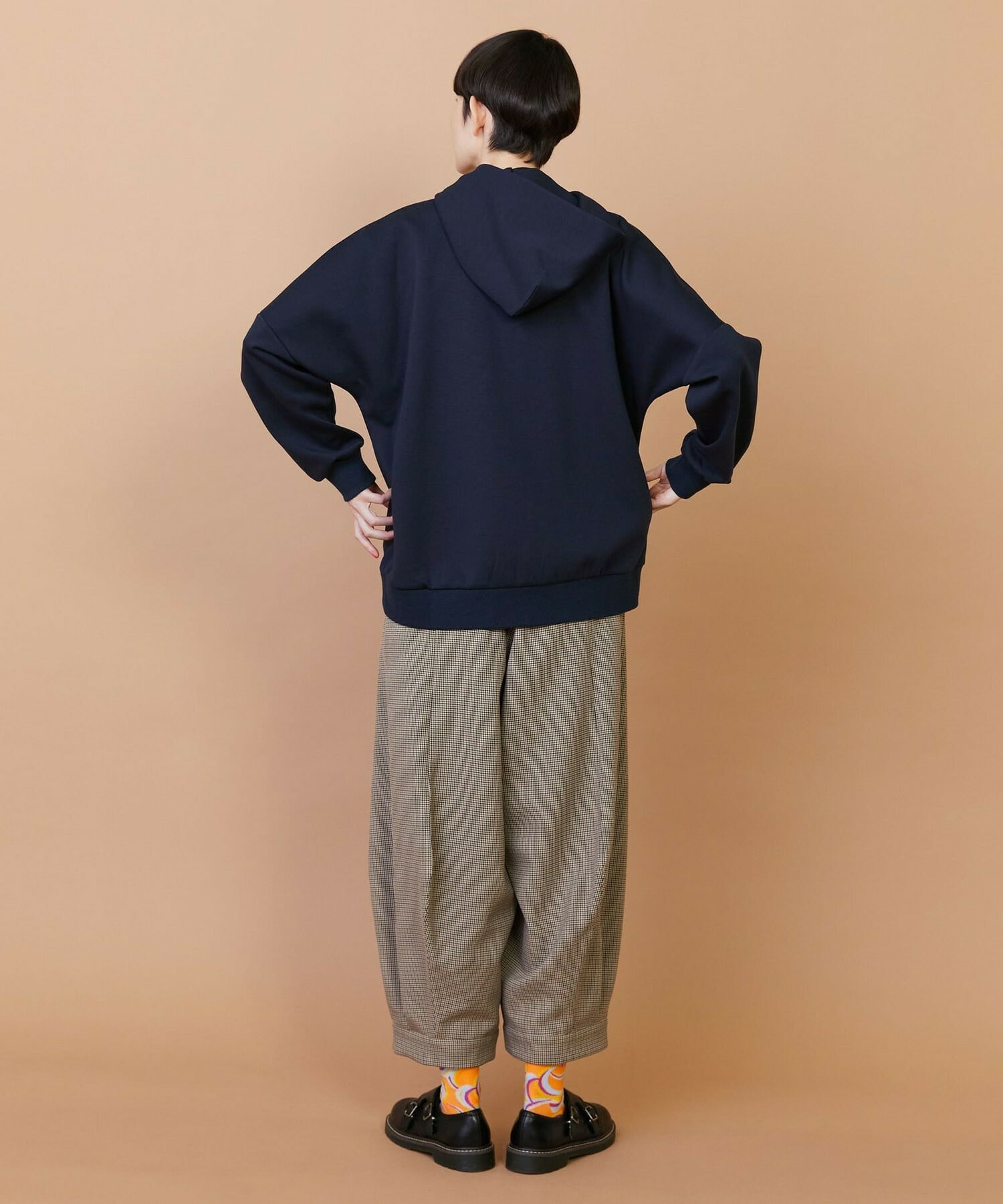 【FRAPBOIS】ライトスウェット ジップアップパーカー 詳細画像 ネイビー 18