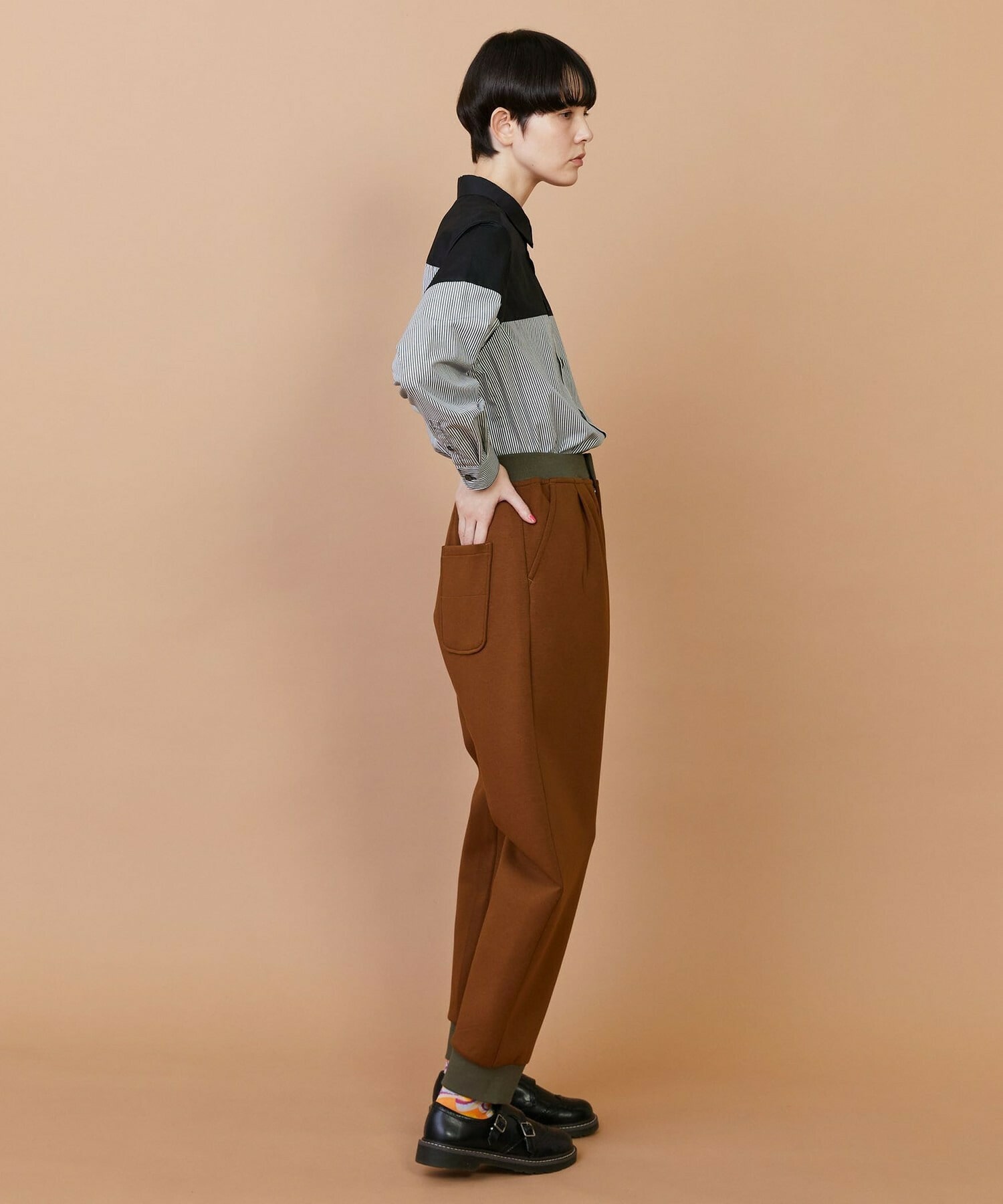 【FRAPBOIS】ライトスウェット パンツ 詳細画像 ネイビー 12