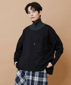 【FRAPBOIS】ロールネック カットソー 詳細画像 ブラック 1