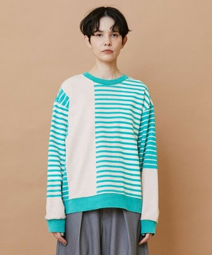 【FRAPBOIS】パウダーカラー スウェット 詳細画像 グリーン系その他 1