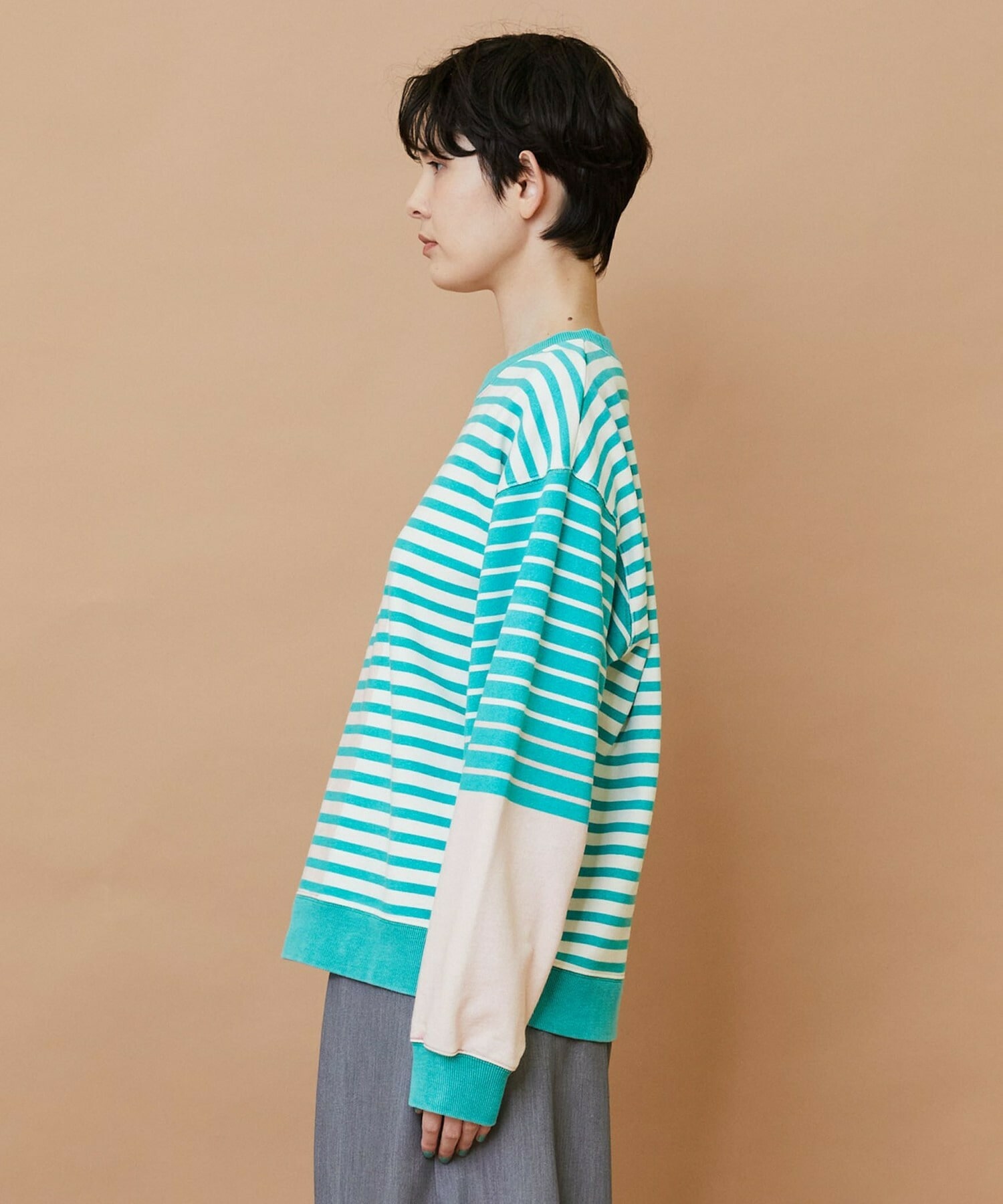 【FRAPBOIS】パウダーカラー スウェット 詳細画像 ブルー系その他 1