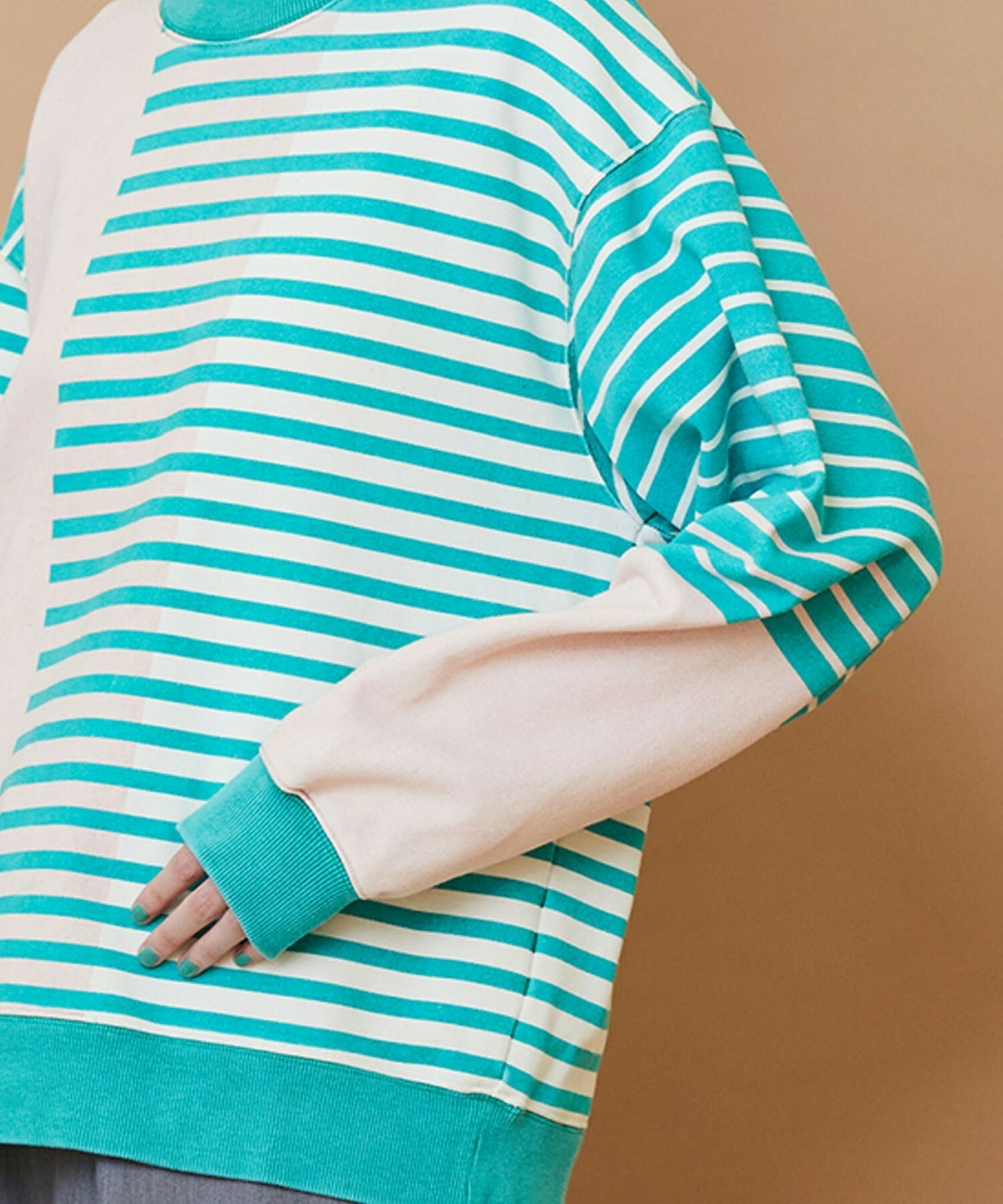 【FRAPBOIS】パウダーカラー スウェット 詳細画像 ブルー系その他 4