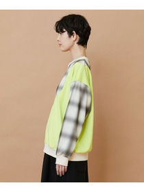 【FRAPBOIS】ハーフオンブレー スウェット 詳細画像 グリーン 1