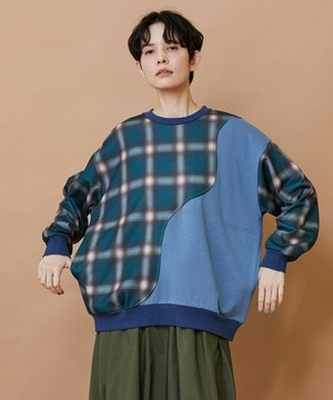 【FRAPBOIS】ハーフオンブレー スウェット 詳細画像 グリーン 1