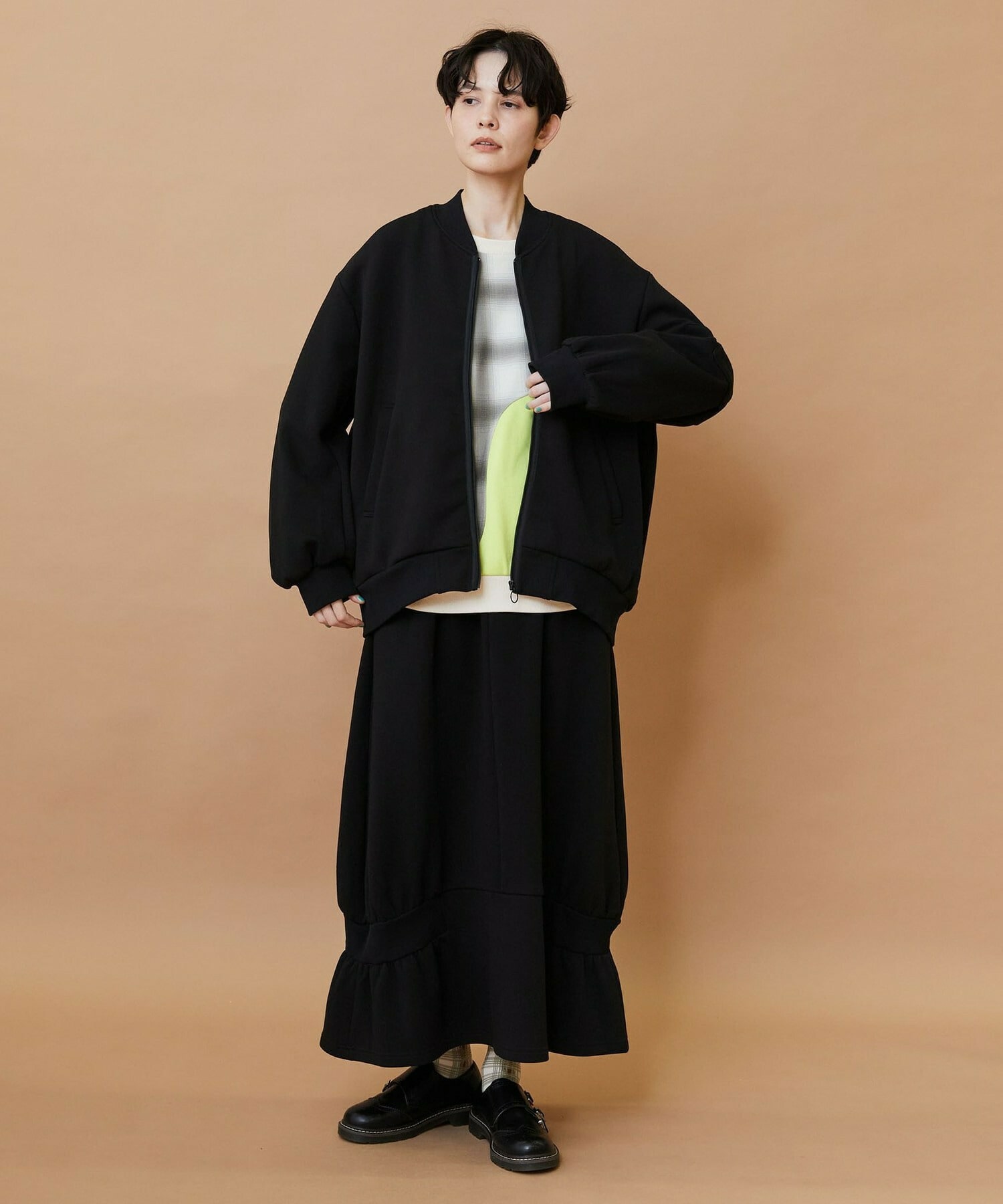 【FRAPBOIS】ハーフオンブレー スウェット 詳細画像 グリーン 10