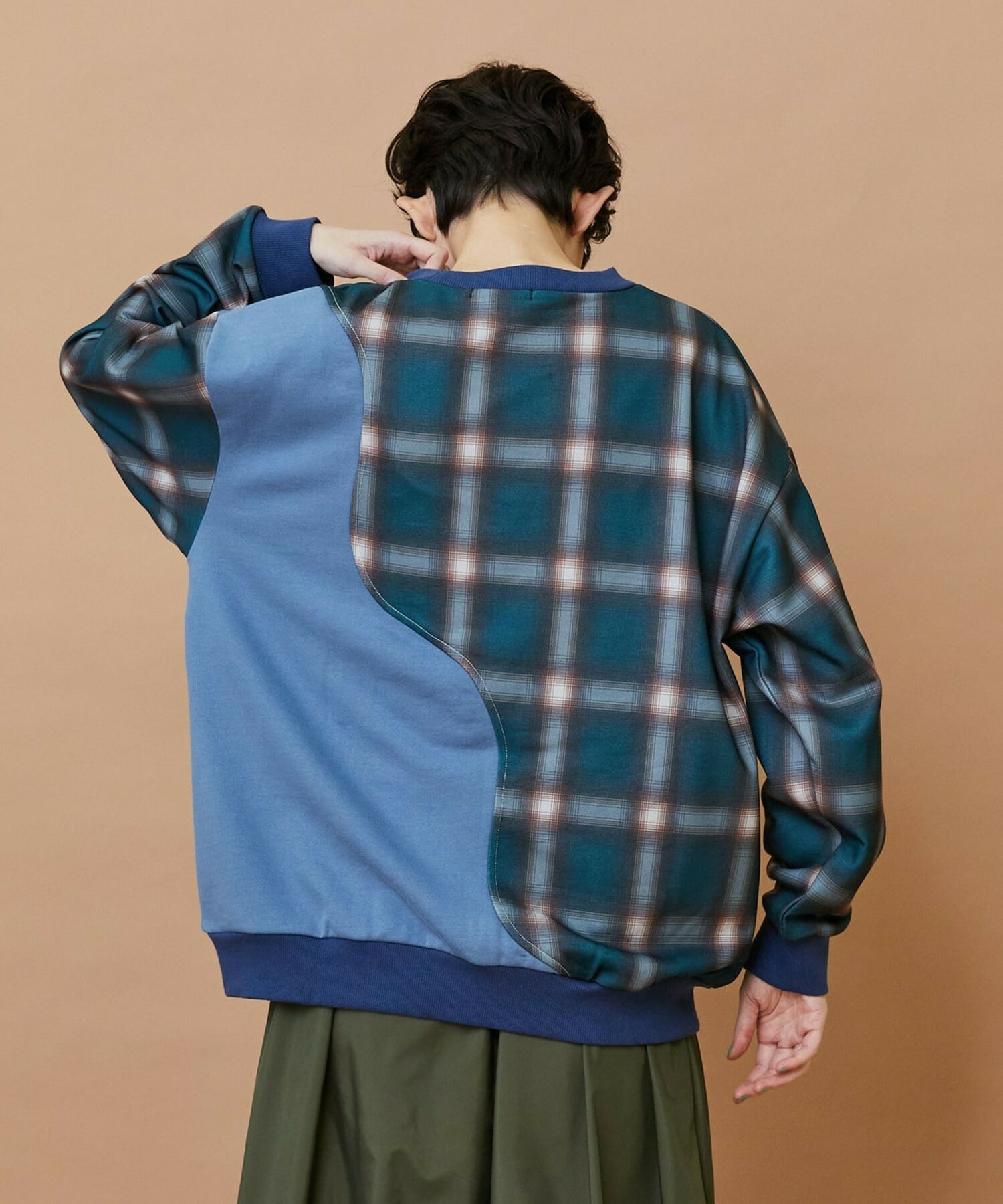 【FRAPBOIS】ハーフオンブレー スウェット 詳細画像 グリーン 12