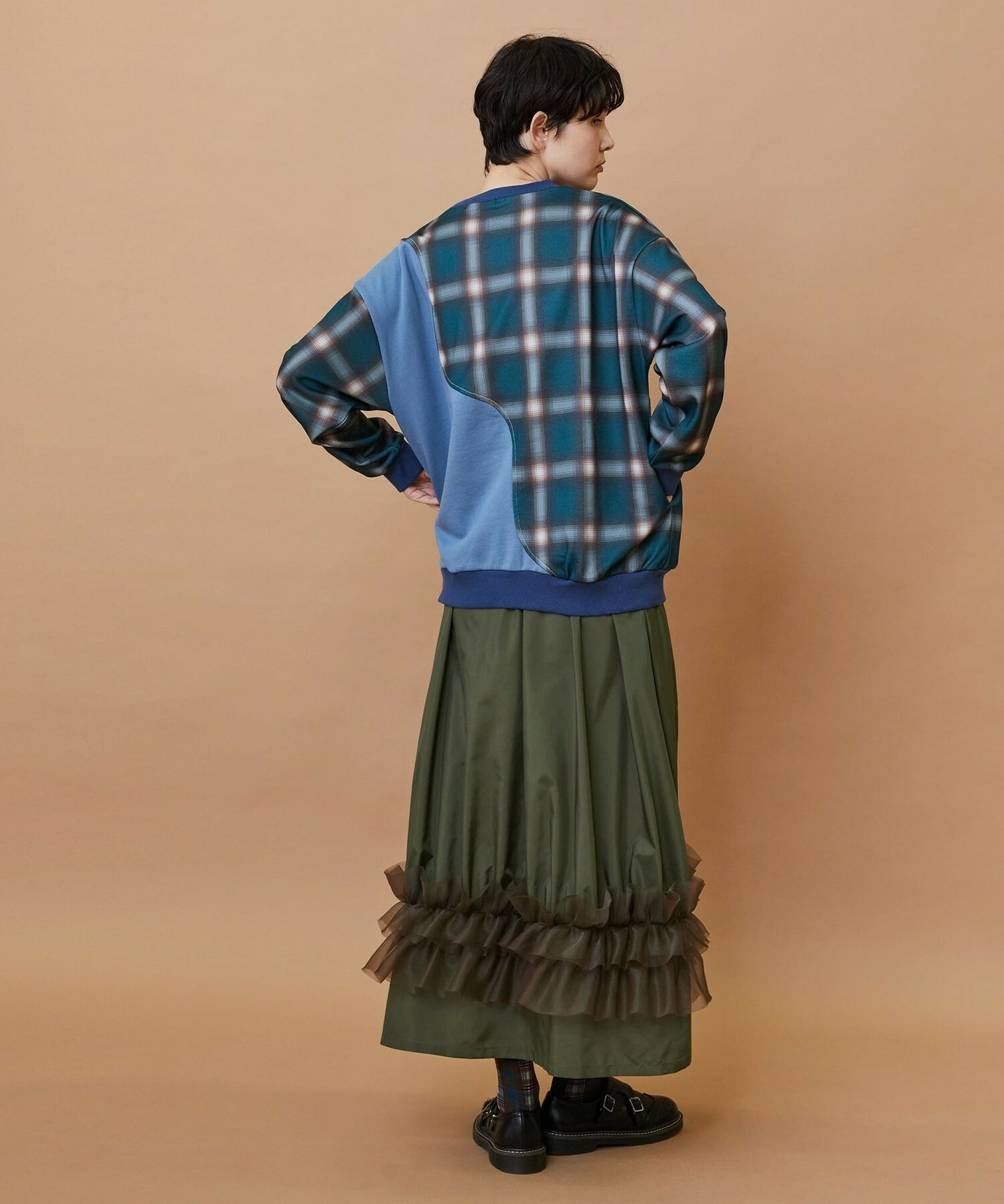 【FRAPBOIS】ハーフオンブレー スウェット 詳細画像 グリーン 15