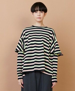 【FRAPBOIS】サーフェスボーダー カットソー 詳細画像 ブラック 1