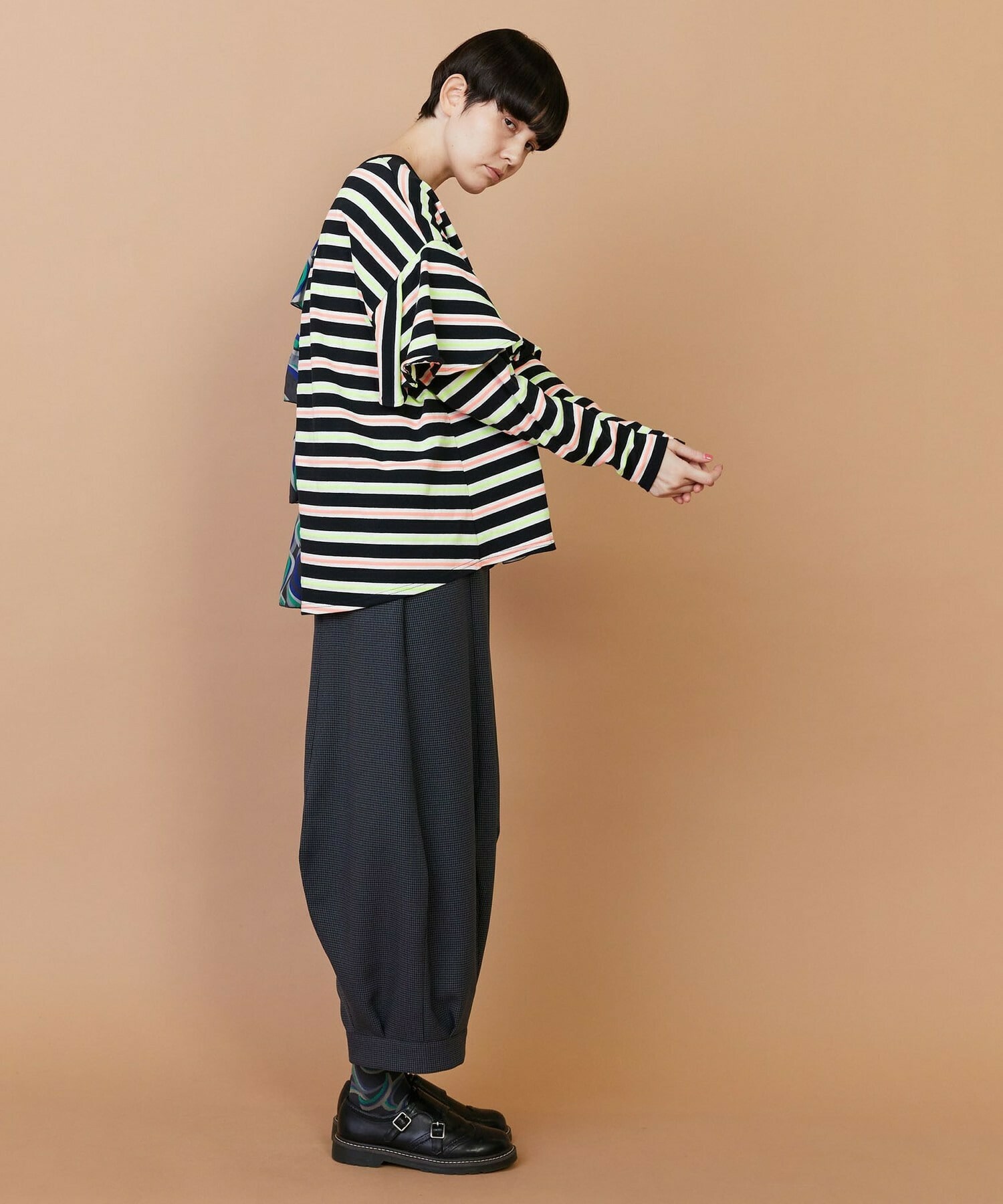 【FRAPBOIS】サーフェスボーダー カットソー 詳細画像 グレイッシュベージュ 10