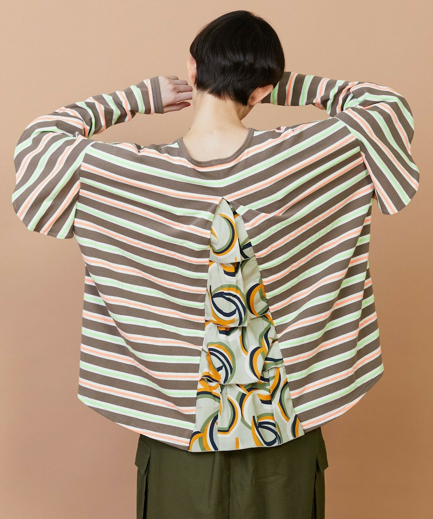 【FRAPBOIS】サーフェスボーダー カットソー 詳細画像 グレイッシュベージュ 12