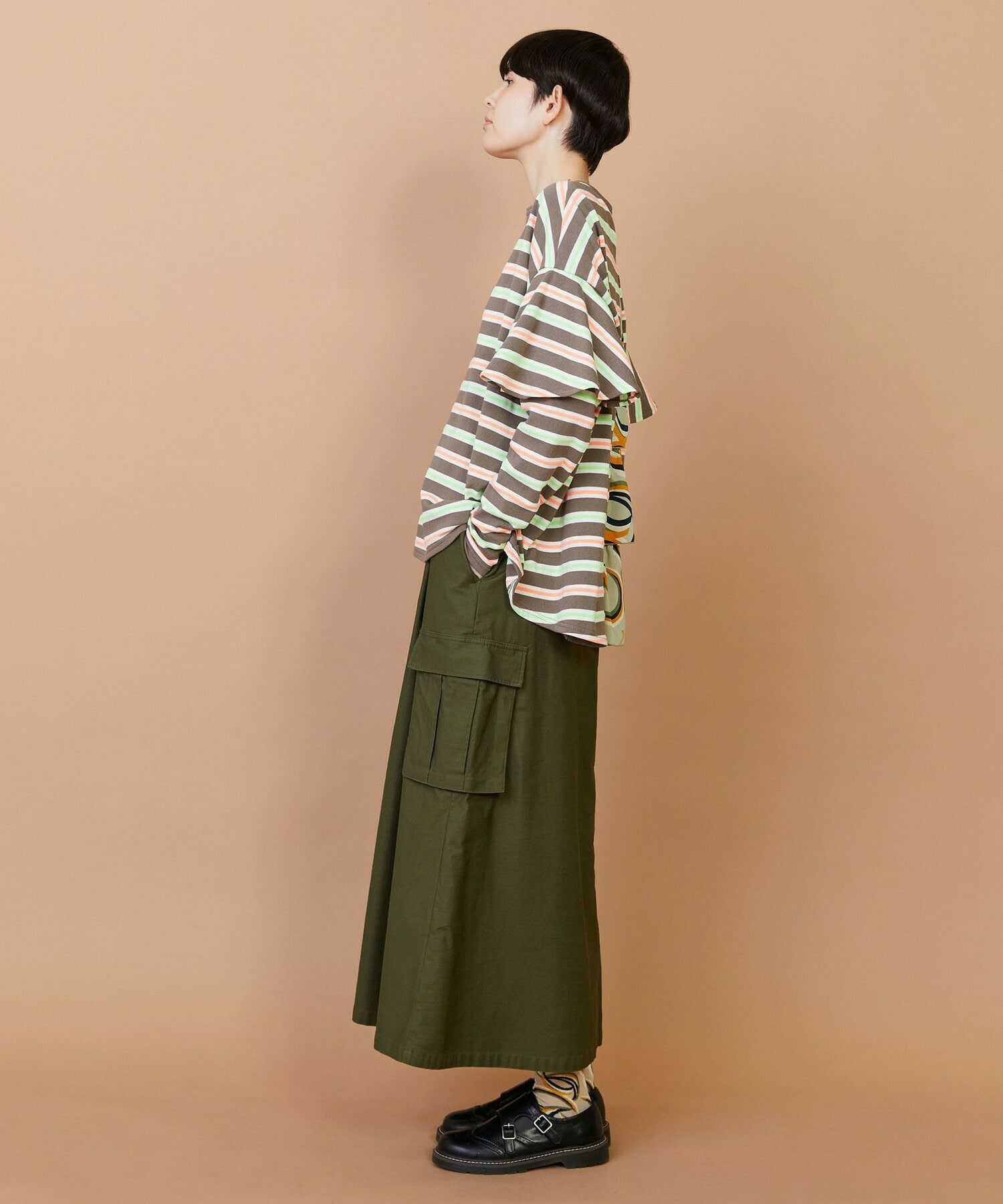 【FRAPBOIS】サーフェスボーダー カットソー 詳細画像 グレイッシュベージュ 15