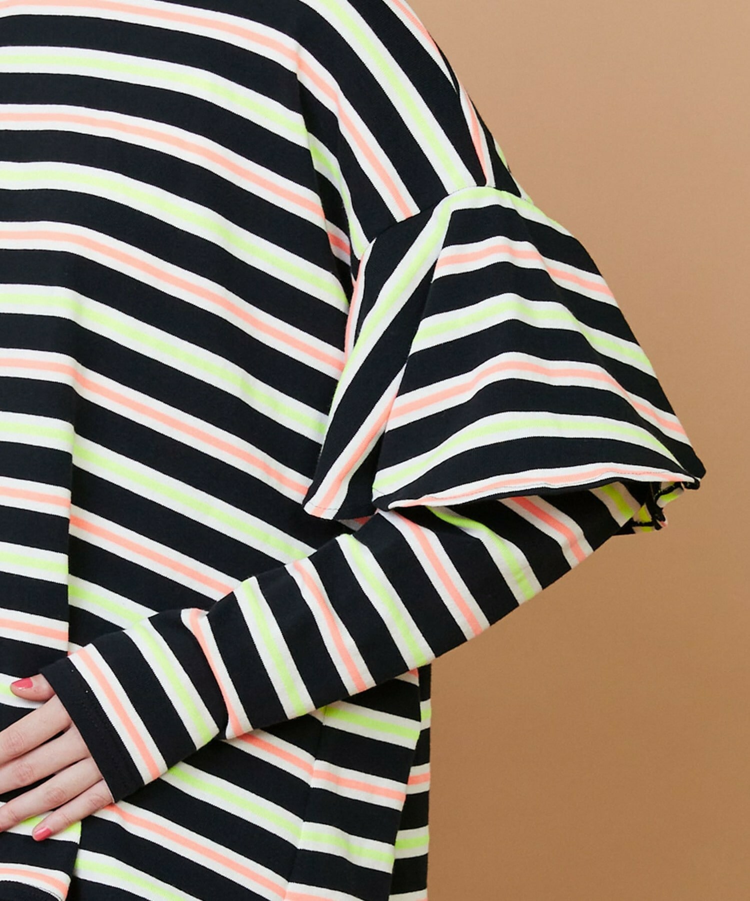 【FRAPBOIS】サーフェスボーダー カットソー 詳細画像 グレイッシュベージュ 3