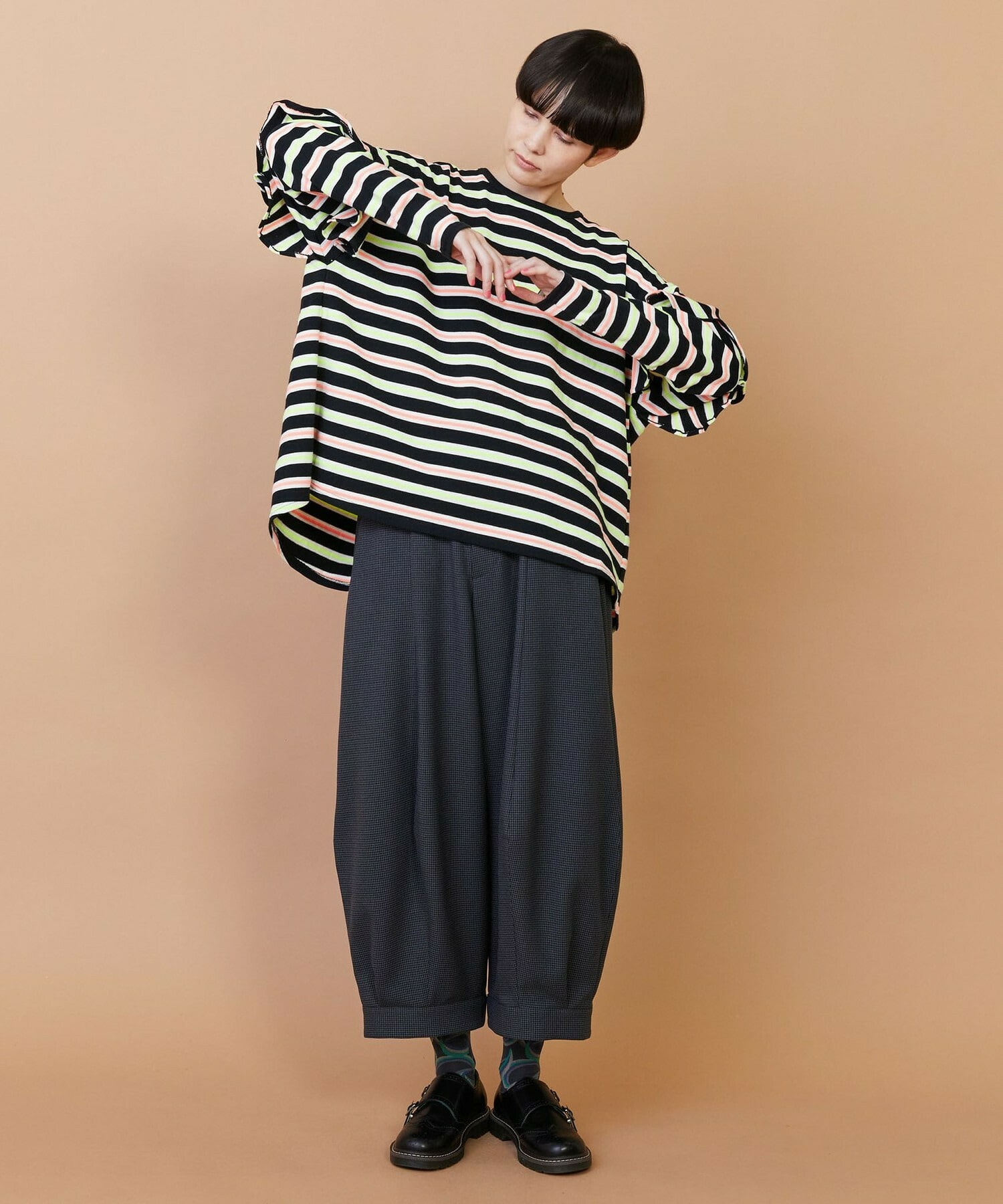 【FRAPBOIS】サーフェスボーダー カットソー 詳細画像 グレイッシュベージュ 6