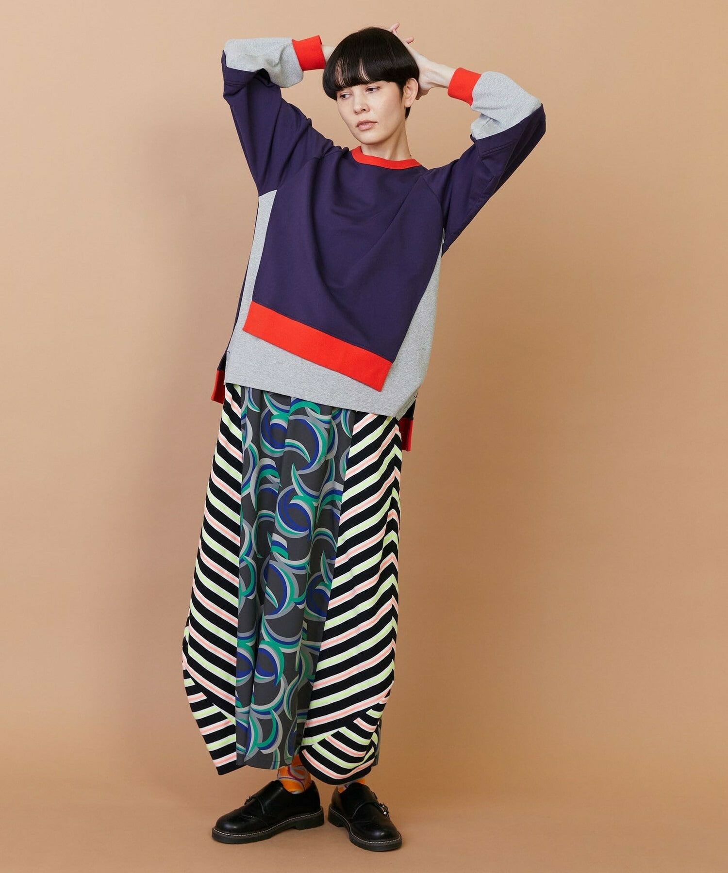 【FRAPBOIS】レイヤーリブ カットソー 詳細画像 ネイビー 16