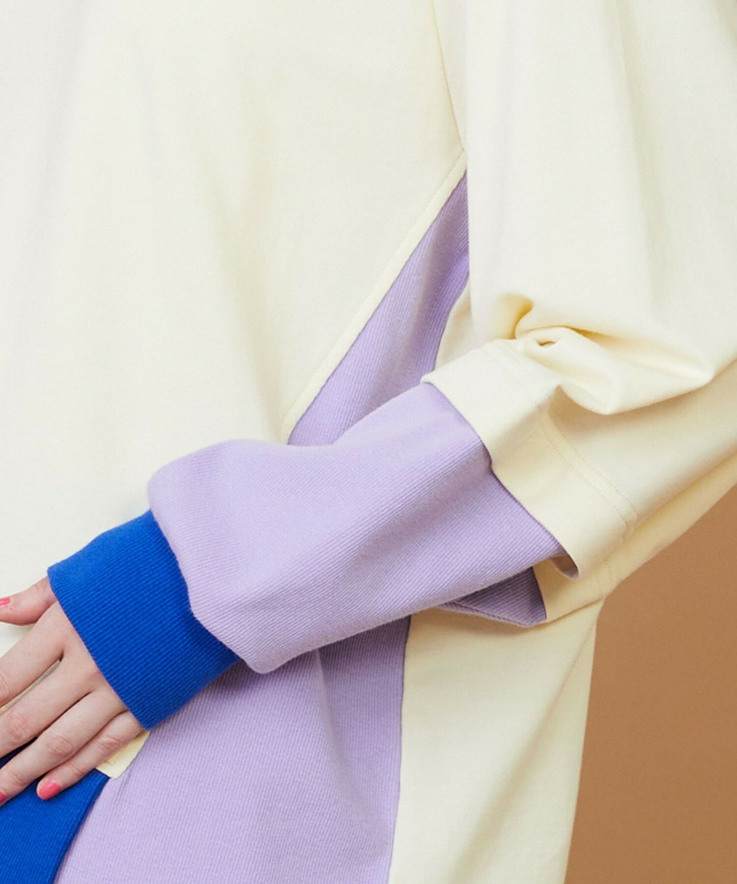 【FRAPBOIS】レイヤーリブ カットソー 詳細画像 ネイビー 4